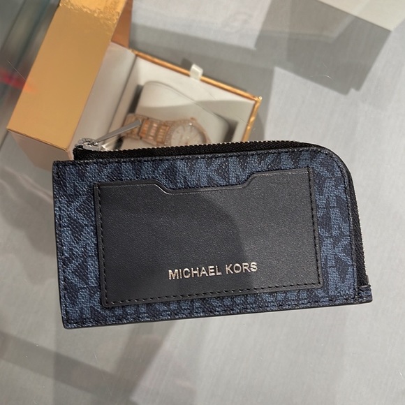 Michael Kors L Zip Mini Wallet Admiral NWT - Picture 14 of 16